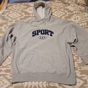 GAP Gray Sport Hoodie for Men. Size L